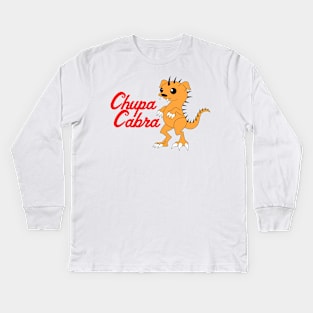 Chupacabra With Title Kids Long Sleeve T-Shirt